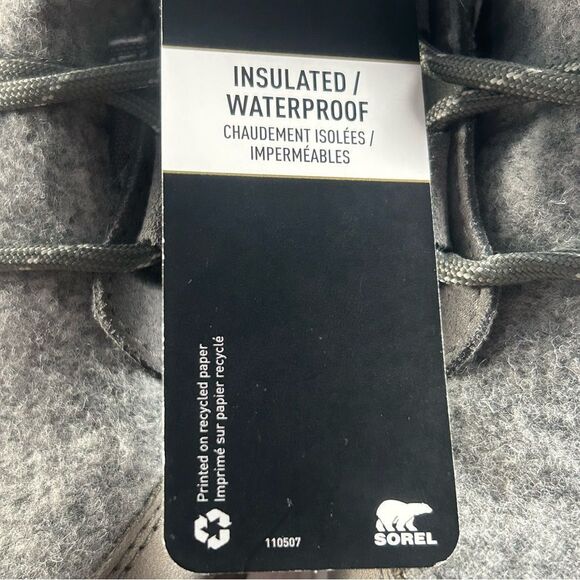 Sorel Kinetic Breakthru Caribou Women’s Waterproof Boots Gray Size 10 NL4903-052 - Picture 3 of 9